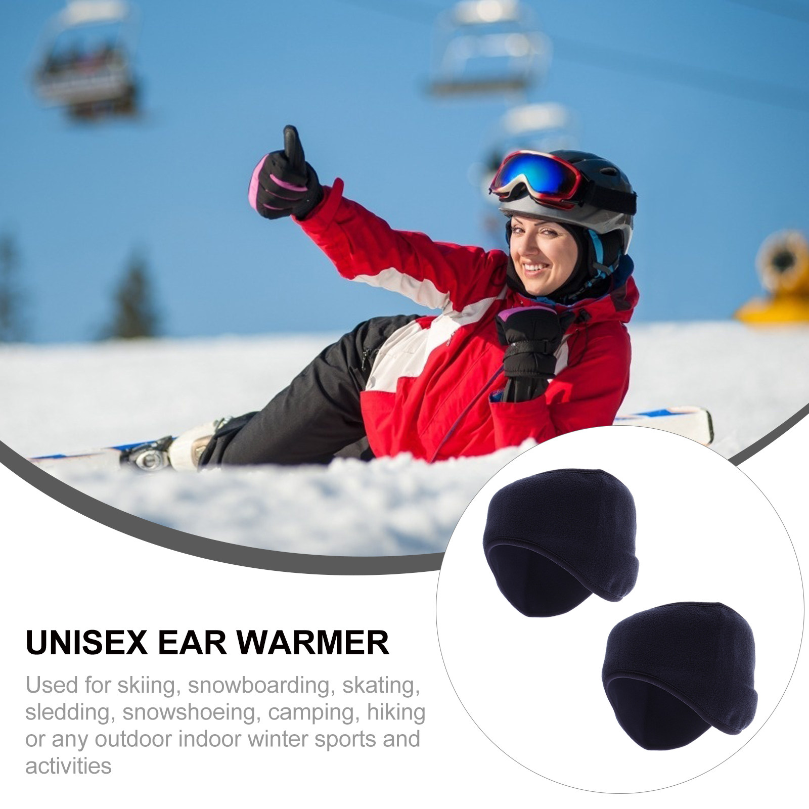 2Pcs Windproof Warm Headband P - Fleece Ear Warmer Band recensione e prezzo