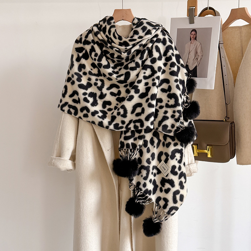 New Luxury Winter Leopard Two- - Cashmere Pashmina Wrap recensione e prezzo