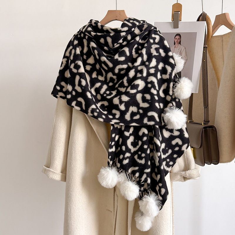 New Luxury Winter Leopard Two- - Cashmere Pashmina Wrap recensione e prezzo