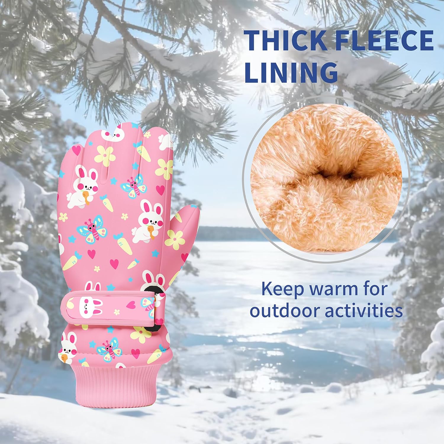 Kids Winter Snow Gloves, Water - Snow Glove Insulated recensione e prezzo