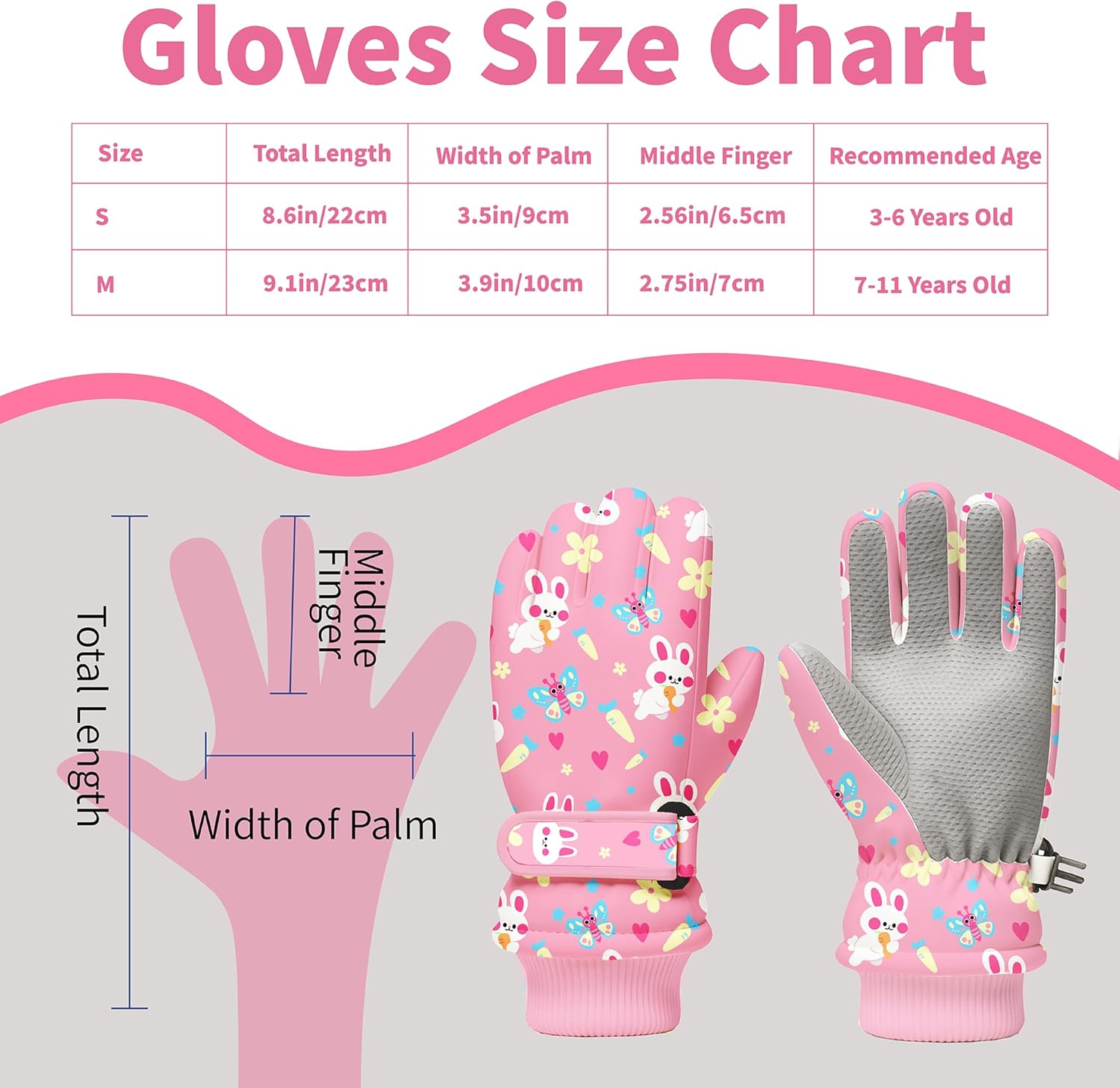 Kids Winter Snow Gloves, Water - Snow Glove Insulated recensione e prezzo