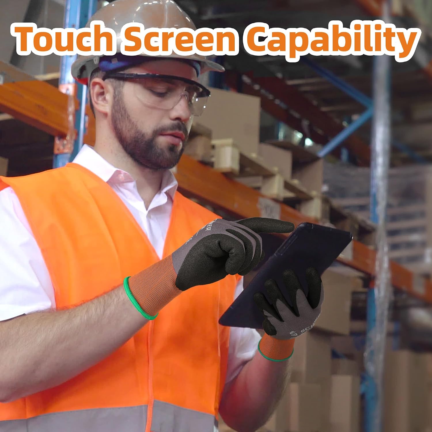 6 Pairs Heavy Duty Work Gloves - Touch Screen Gloves recensione e prezzo