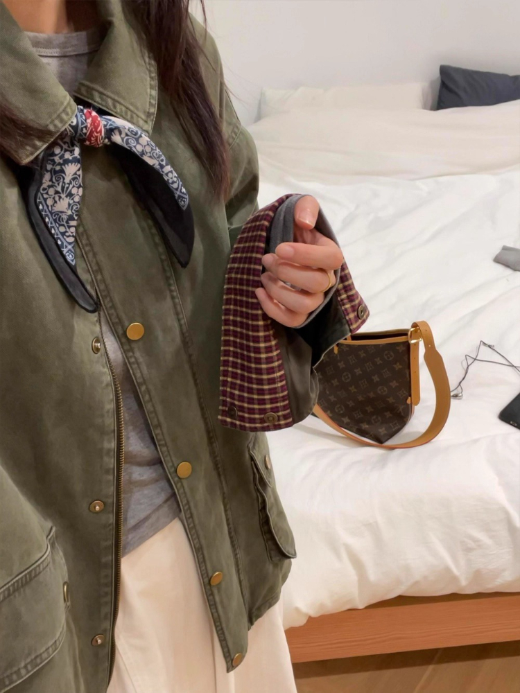 Vintage Army Green Denim Jacke - Down Jacket Packable recensione e prezzo