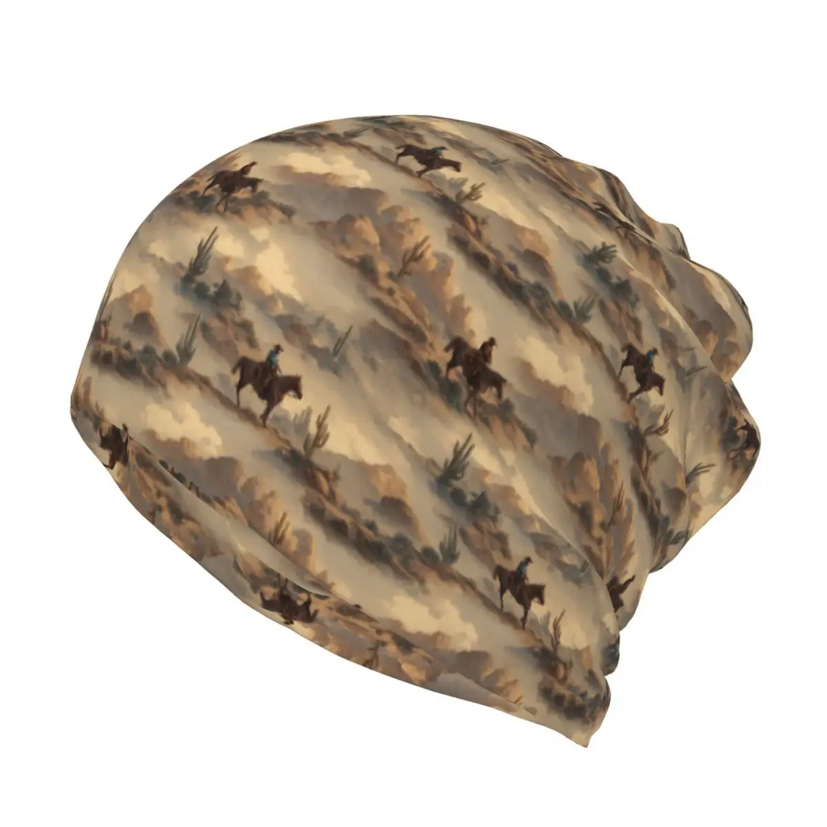 Cowboy In Desert Western Lands - Knit Beanie Hat Warm recensione e prezzo