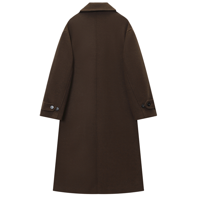 HXAO Women's Coat Brown Tweed  - Wool Coat Peacoat recensione e prezzo
