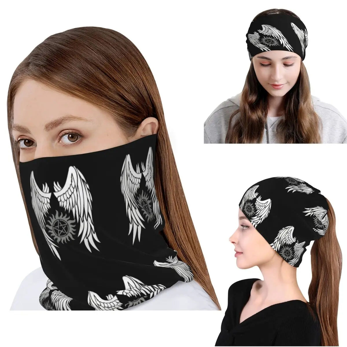 Supernatural Wings And Logo Ba - Knit Beanie Hat Warm recensione e prezzo