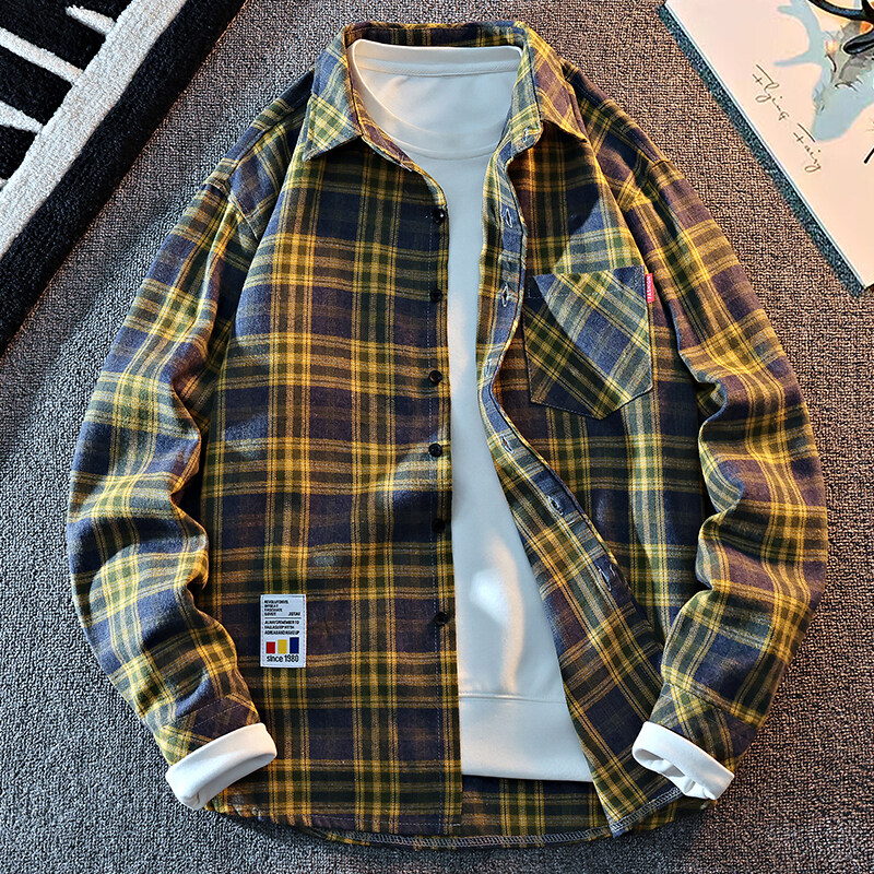 2025 New Arrival Mens Plaid Sh - Flannel Shirt Lined recensione e prezzo