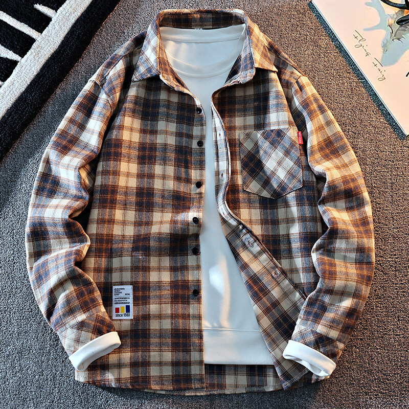 2025 New Arrival Mens Plaid Sh - Flannel Shirt Lined recensione e prezzo