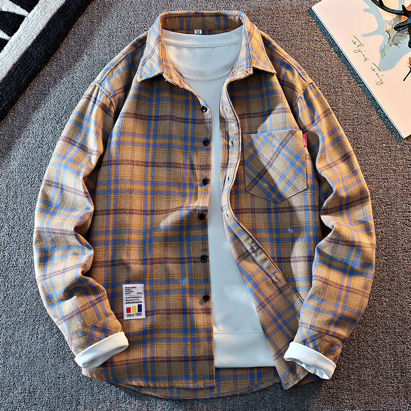 2025 New Arrival Mens Plaid Sh - Flannel Shirt Lined recensione e prezzo