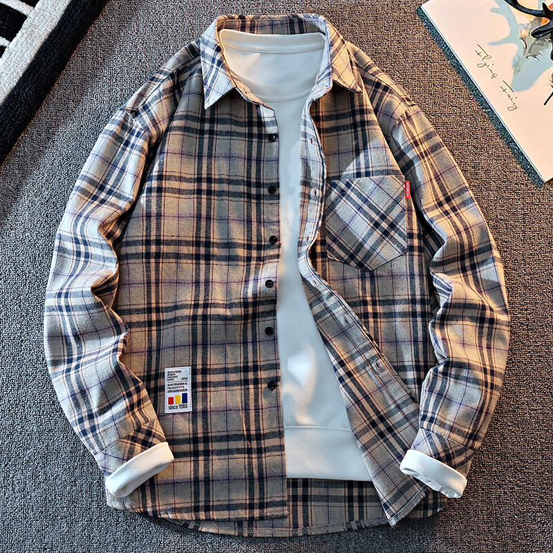 2025 New Arrival Mens Plaid Sh - Flannel Shirt Lined recensione e prezzo