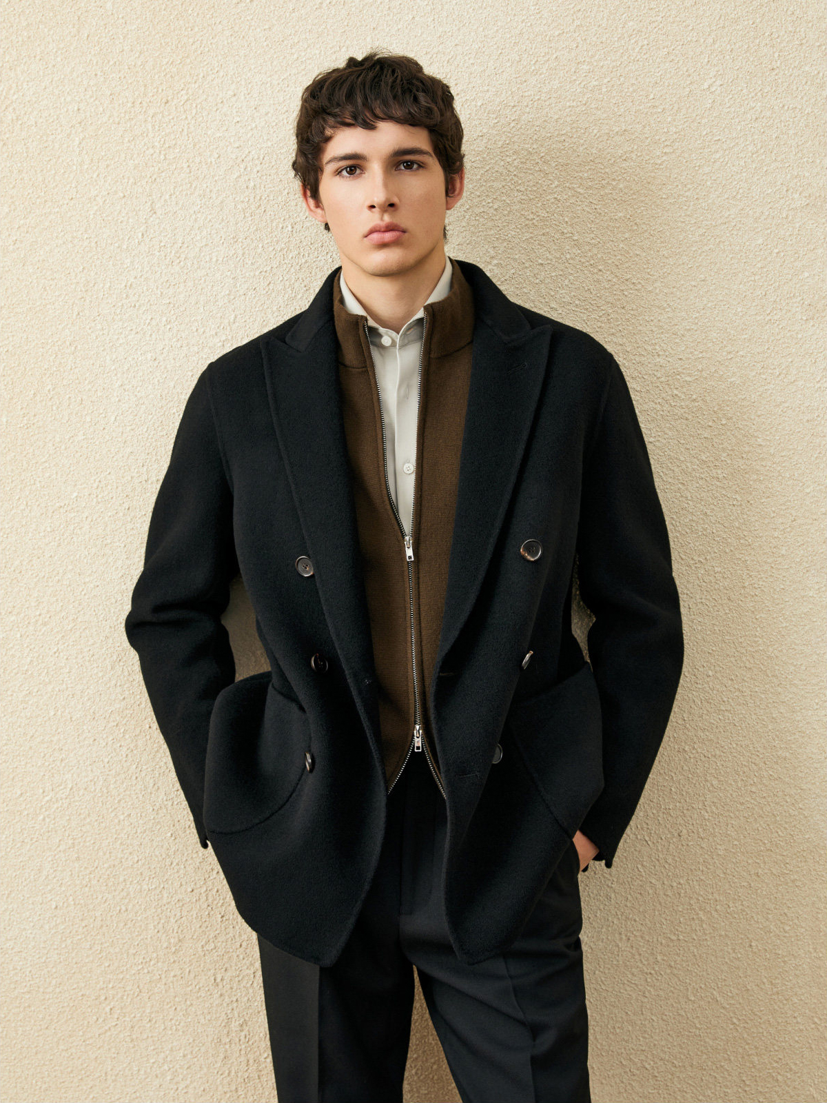 Men‘s 100% Wool Short Coat | B - Wool Coat Peacoat recensione e prezzo