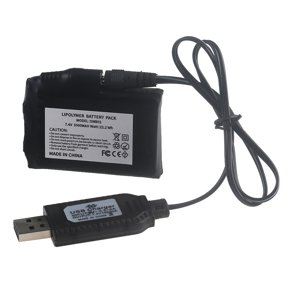 7.4V Li-Polymer 3000mah Batter - Heated Vest Battery recensione e prezzo
