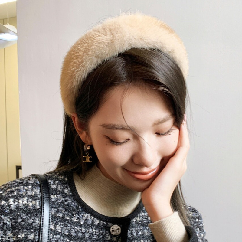 Real Mink Fur Headband Natural - Winter Headband Fleece recensione e prezzo