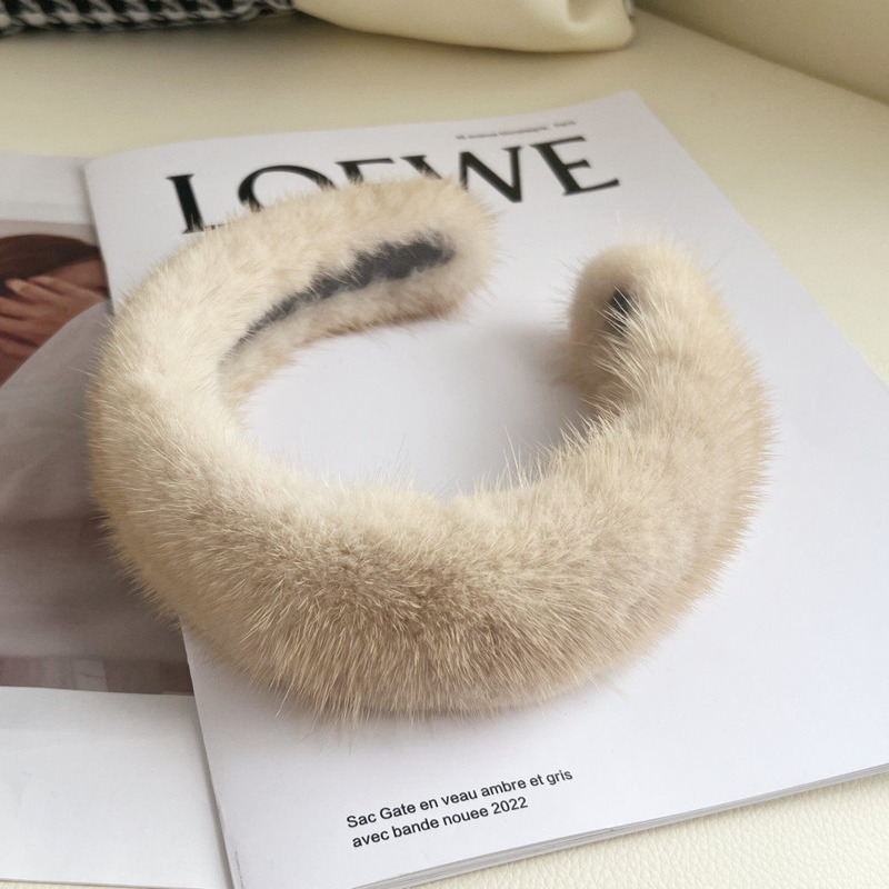Real Mink Fur Headband Natural - Winter Headband Fleece recensione e prezzo