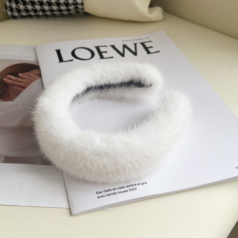 Real Mink Fur Headband Natural - Winter Headband Fleece recensione e prezzo