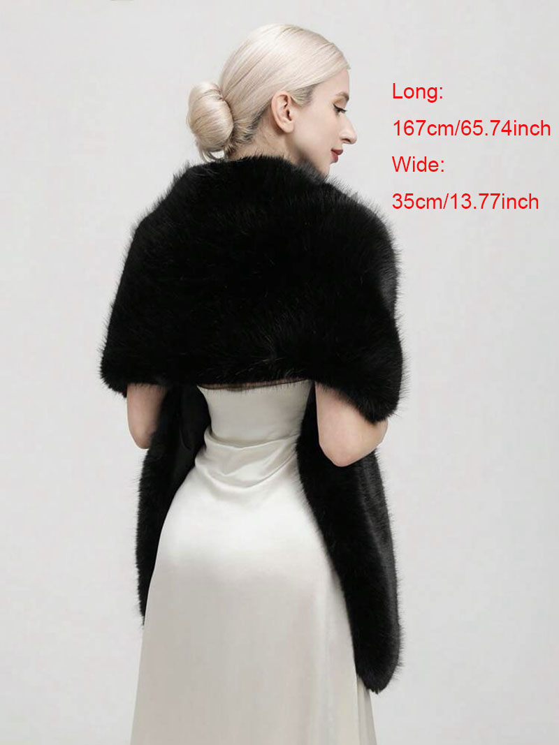 Fashion Luxury Faux Fox Fur Sh - Shawl Wrap Winter recensione e prezzo
