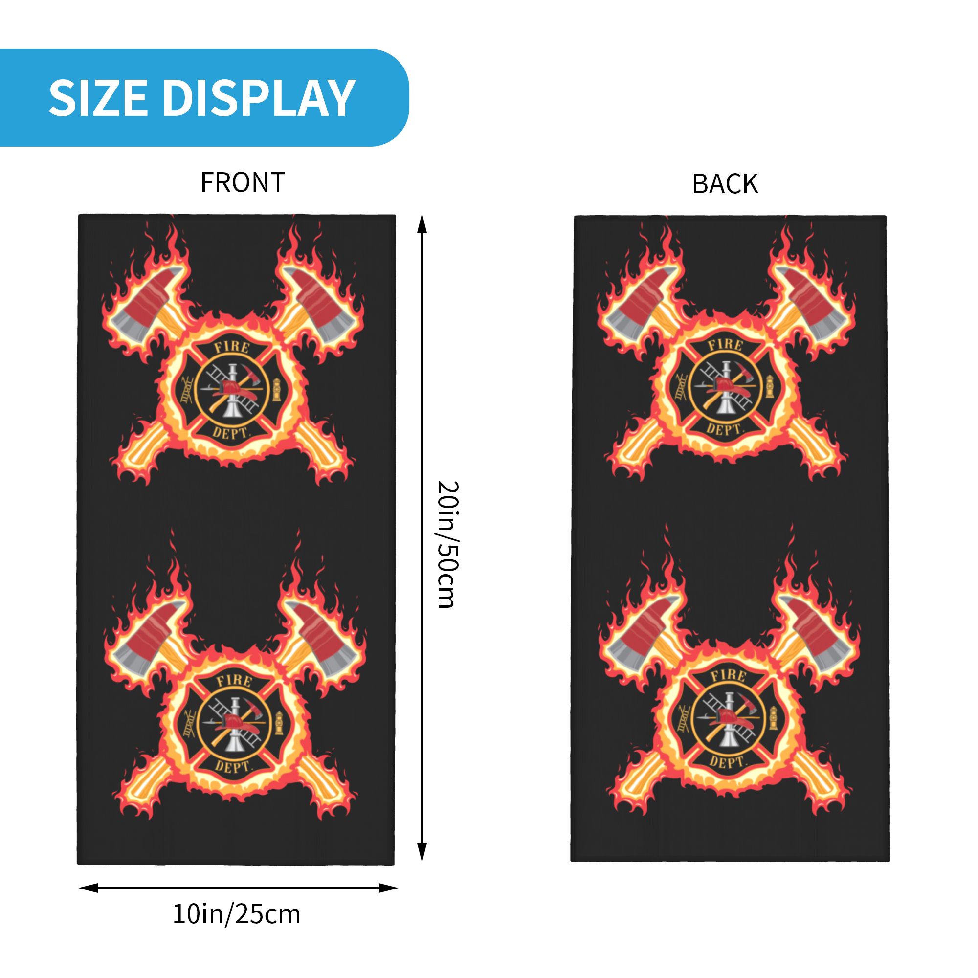 Custom Firefighter Cross Banda - Neck Gaiter Fleece recensione e prezzo