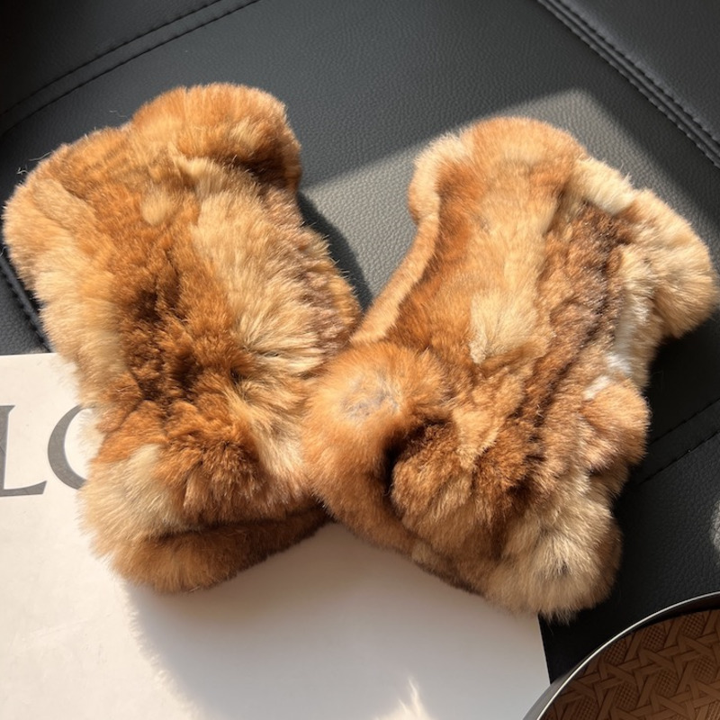 Real Rex Rabbit Fur Half-Finge - Touch Screen Gloves recensione e prezzo