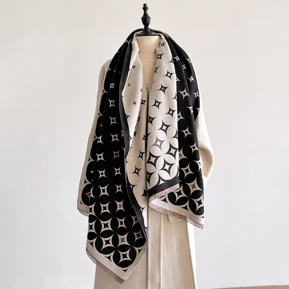 Luxury Winter Scarf Women Cash - Wool Scarf Men recensione e prezzo