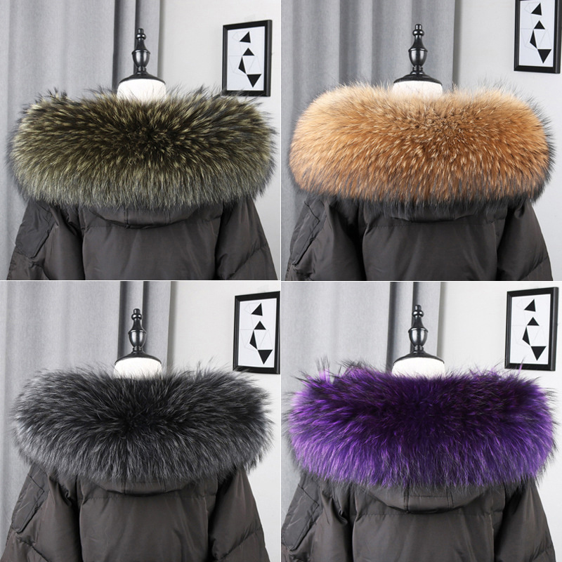 100% Real Fur Collar Coat Wint - Shawl Wrap Winter recensione e prezzo