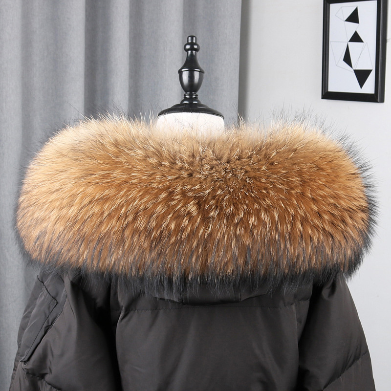 100% Real Fur Collar Coat Wint - Shawl Wrap Winter recensione e prezzo