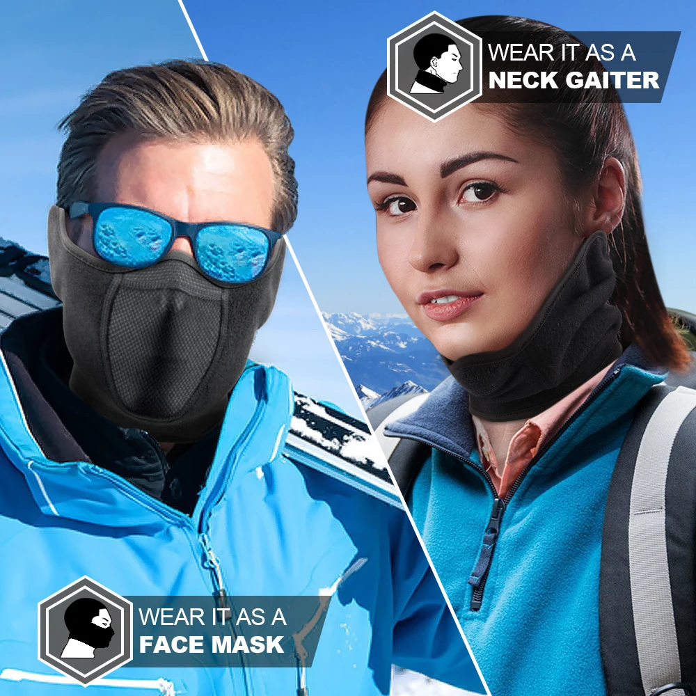 Winter Neck Warmer Ear Cover F - Fleece Ear Warmer Band recensione e prezzo