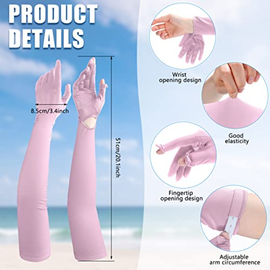 2 Pairs Women UV Long Sun Prot - Touch Screen Gloves recensione e prezzo