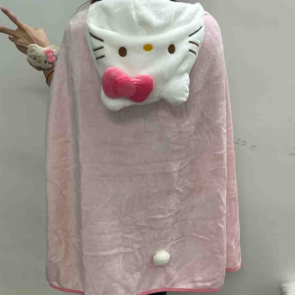 Cute Hellokitty Cloak Shawl Ai - Shawl Wrap Winter recensione e prezzo