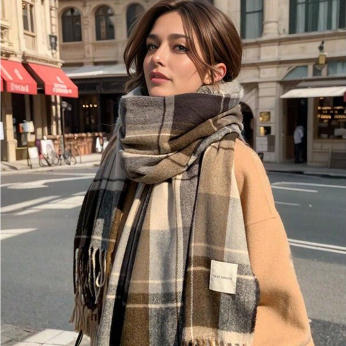 1 pc Fashionable and warm Brit - Wool Scarf Men recensione e prezzo